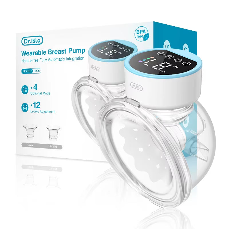 Wearable Electric Breast Pump – Hands-Free Comfort for Modern Moms 4 Modes 12 Levels Portable Hands Free Breast Pump Silent Comfort