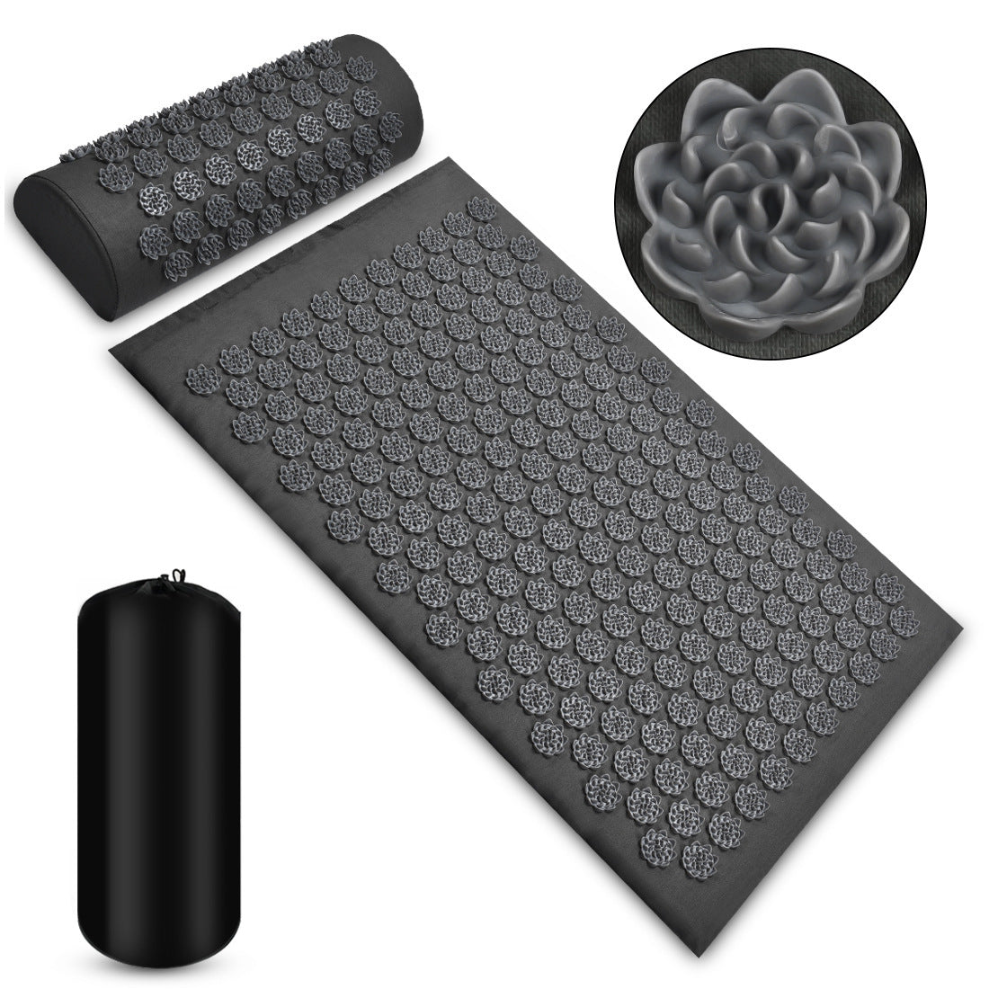 Acupressure Massage Mat With Pillow Set