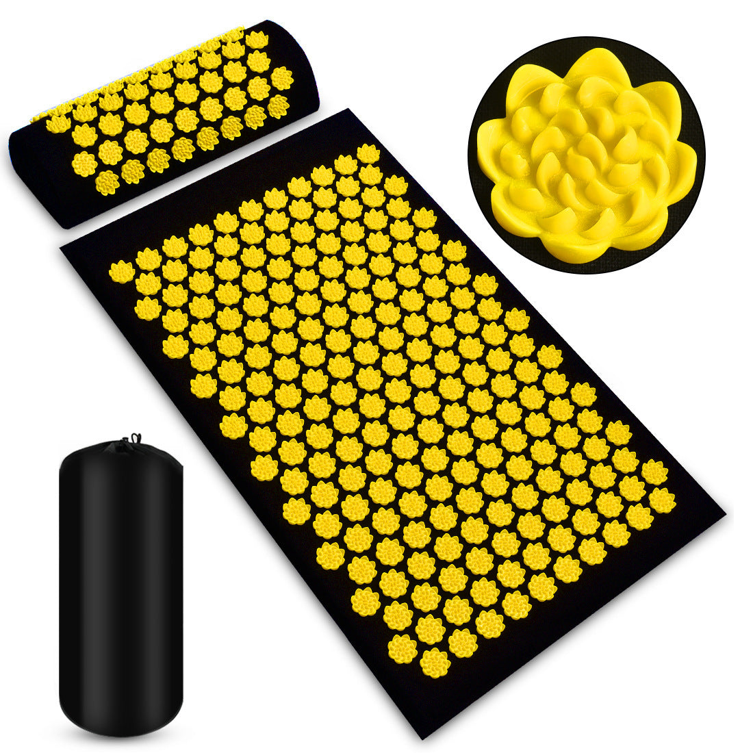 Acupressure Massage Mat With Pillow Set