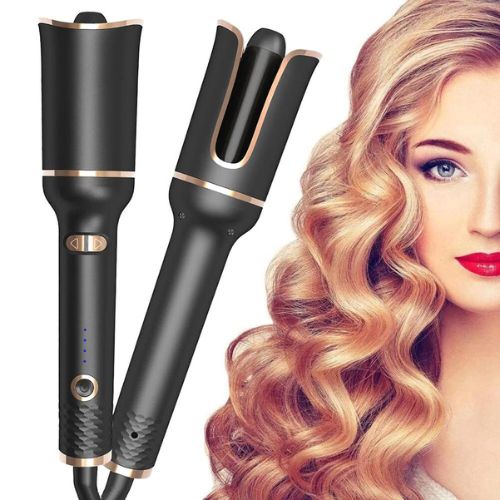 Automatic Hair Curler - Ceramic Auto Curling Iron with Digital Temperature Control