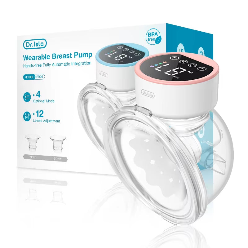 Wearable Electric Breast Pump – Hands-Free Comfort for Modern Moms 4 Modes 12 Levels Portable Hands Free Breast Pump Silent Comfort