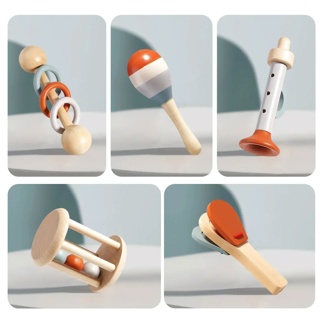 Wooden Musical Rattel Set for Toddlers