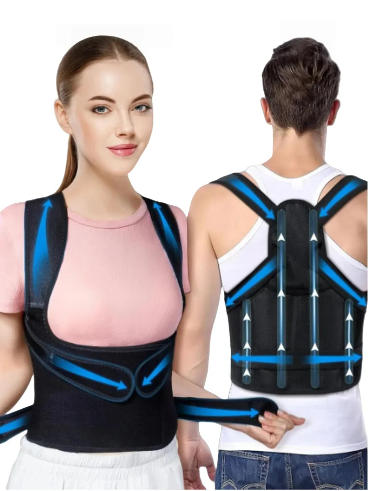 PostureFix™ posture corrector for back pain, Luxury posture support brace, Anti Hunch Back Posture Corrector Brace