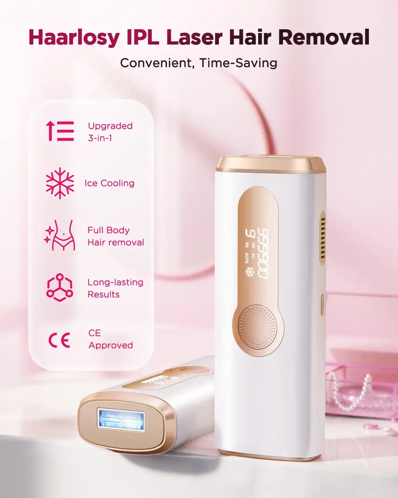 Laser Epilator – IPL Hair Removal Machine for Body, Bikini & Face (Men & Women)