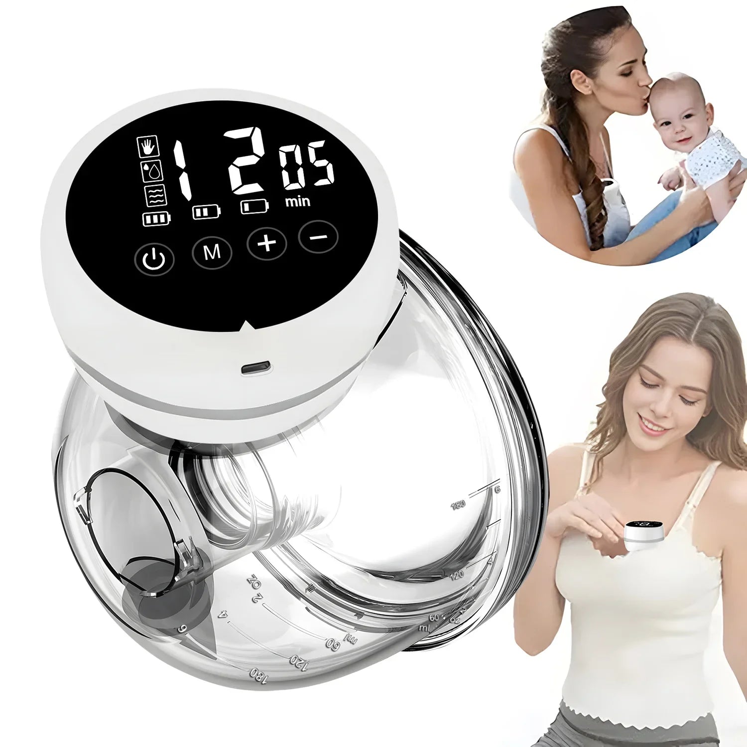 USB Wearable Breast Pump for Breast Milk Milking Electric Automatic Breast Pump