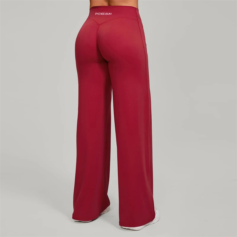 Women’s Softmotion Straight Leg Bottoms Yoga Pants – High Waisted Workout Trousers for Training, Running & Lounge