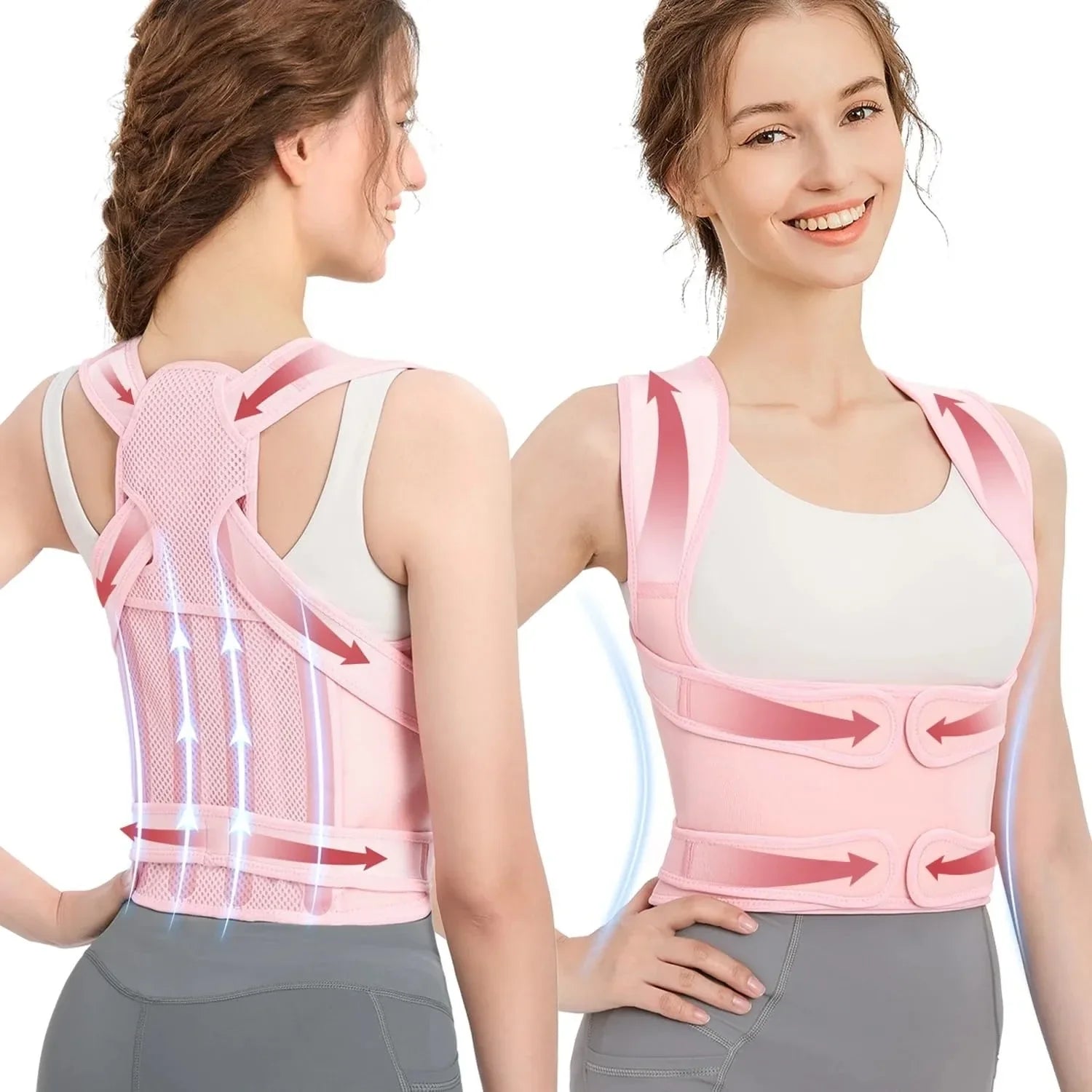 PostureFix™ posture corrector for back pain, Luxury posture support brace, Anti Hunch Back Posture Corrector Brace