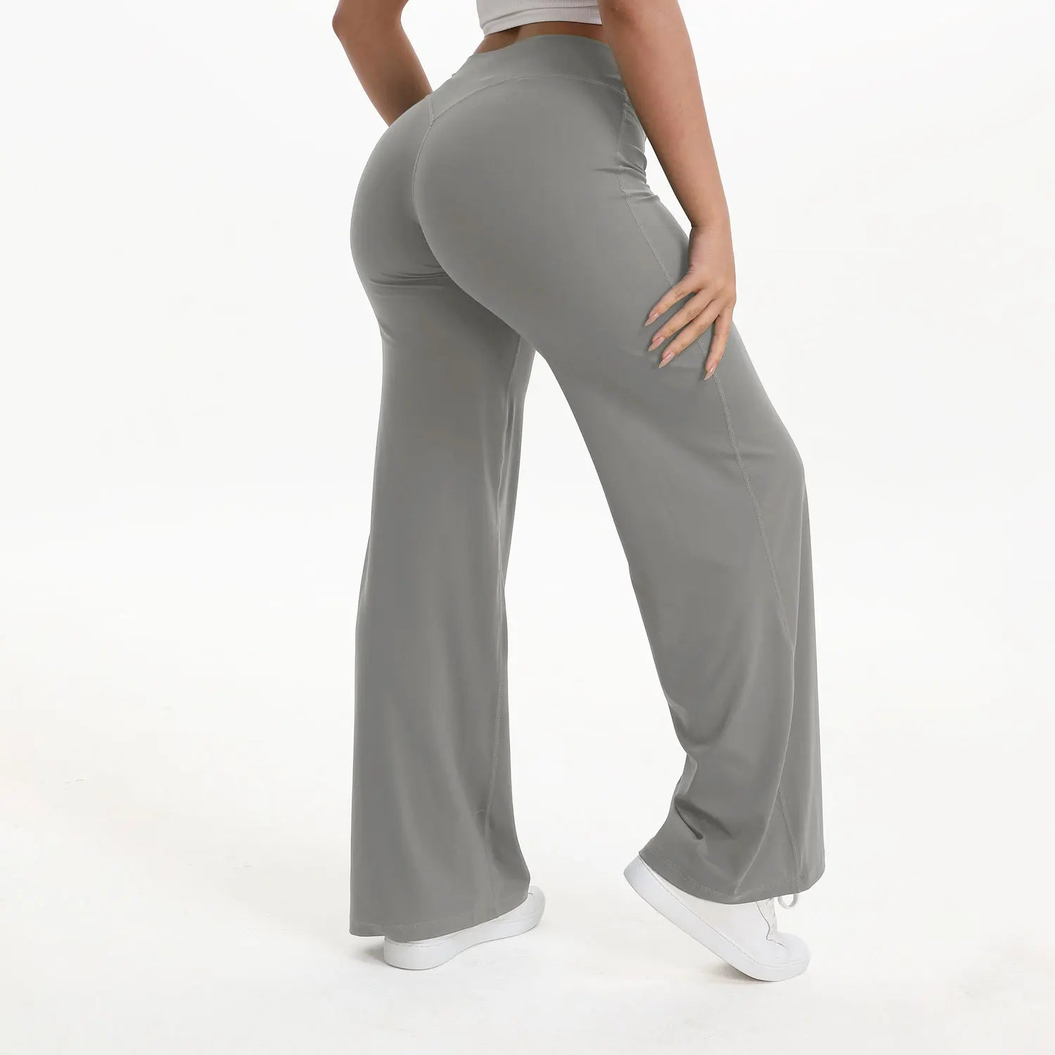 Women’s Softmotion Straight Leg Bottoms Yoga Pants – High Waisted Workout Trousers for Training, Running & Lounge