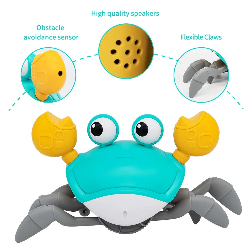 Dancing Crab Toy for Babies Crawling Interactive Crabs