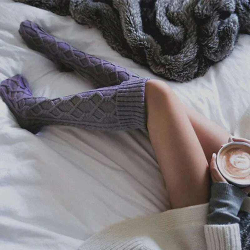 Hot Selling Woolen Socks Thickened Stockings Woolen Ball Socks Pile Up Socks Winter New Stockings  Bow Knots Woolen balls