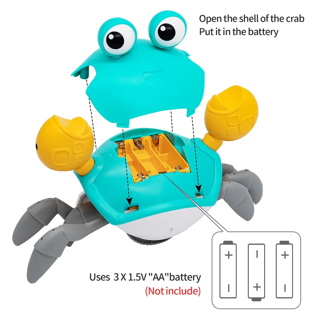 Dancing Crab Toy for Babies Crawling Interactive Crabs