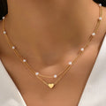 Heart Pendant Necklace (CZ)