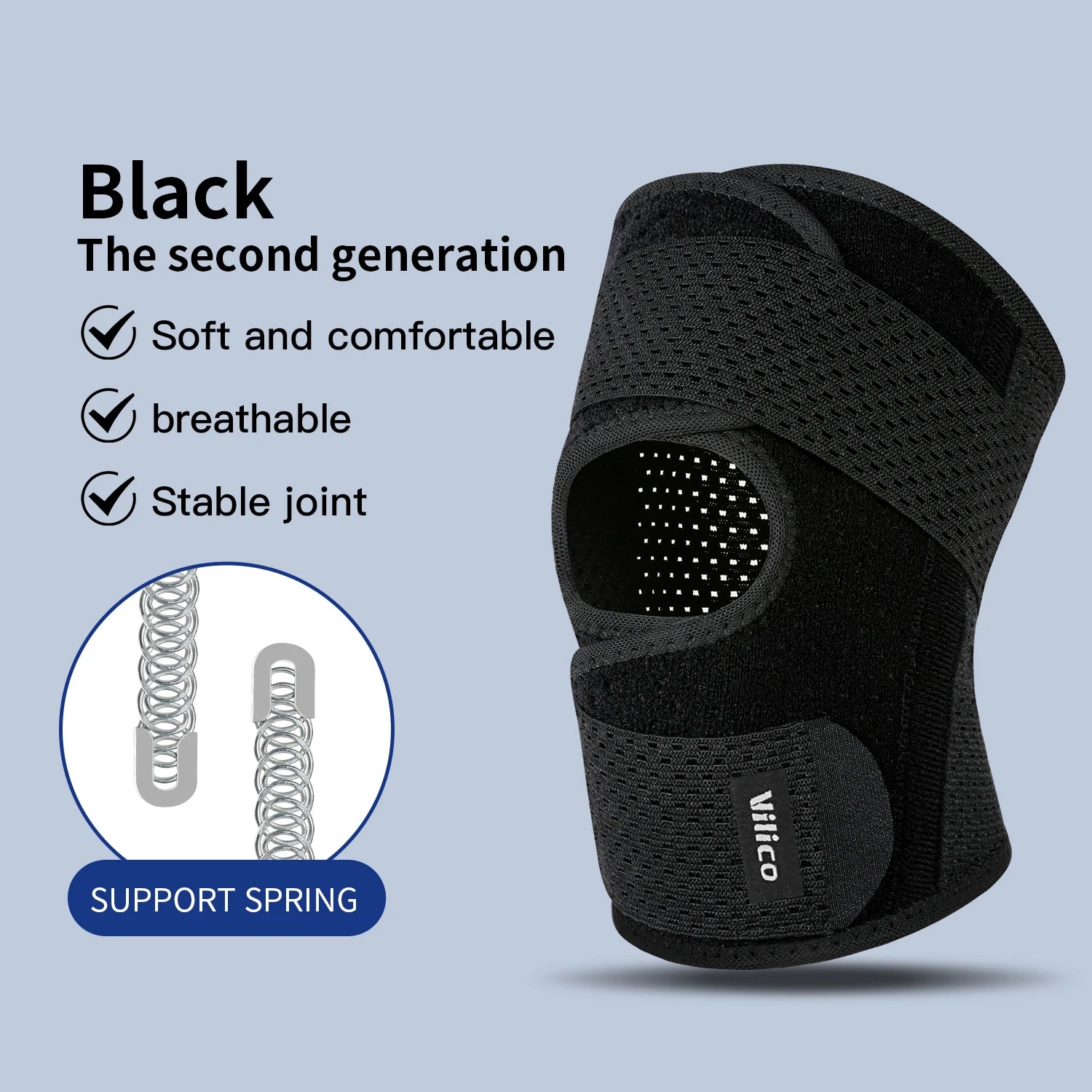 Pressurized Elastic Knee Braces (Pads) for Knee Pain, Arthritis, Joint Pain, Pain Relief