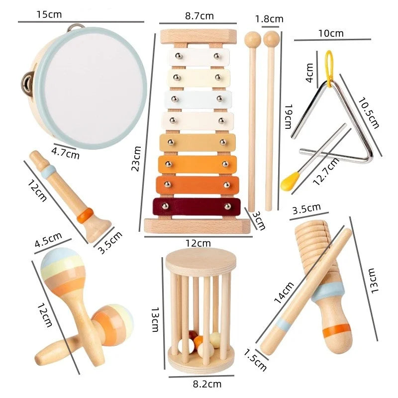 Wooden Musical Rattel Set for Toddlers