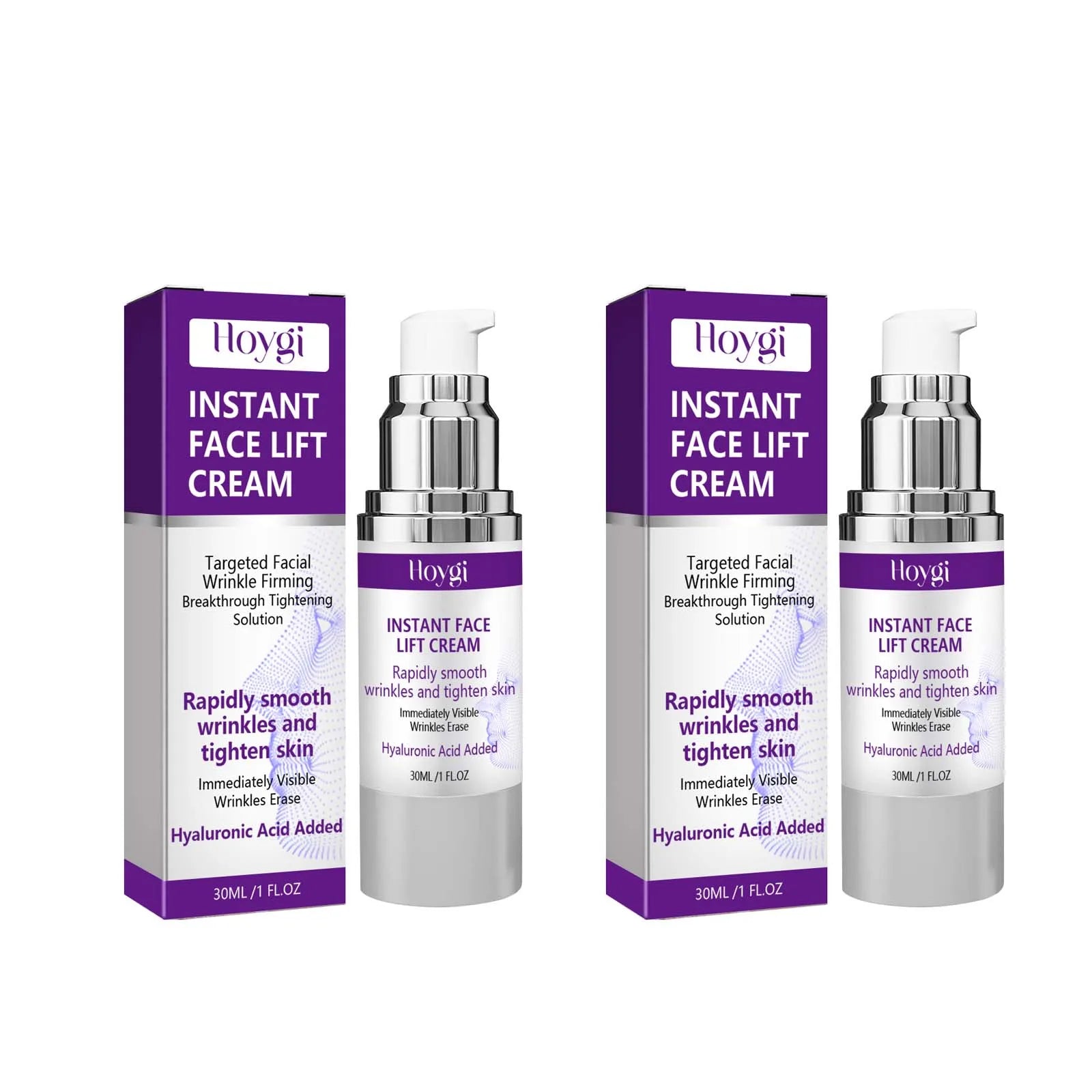 2 Minutes Facial Lifting Day and Night Cream Contains Retinol, Hyaluronic Acid and Collagen - Moisturizing Lotion Suitable for All Light Skin Tone, No Fragrance, Absorption of 2 Minutes