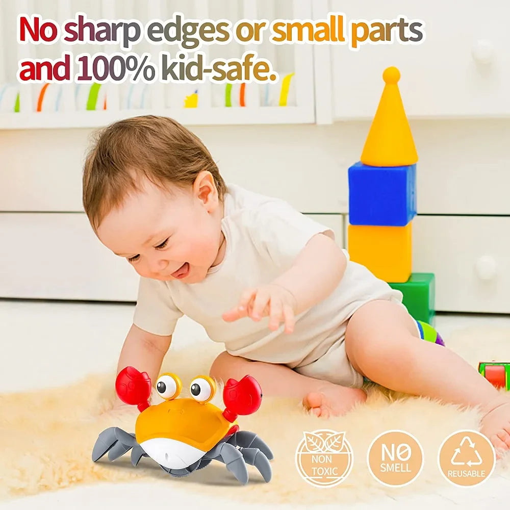 Dancing Crab Toy for Babies Crawling Interactive Crabs