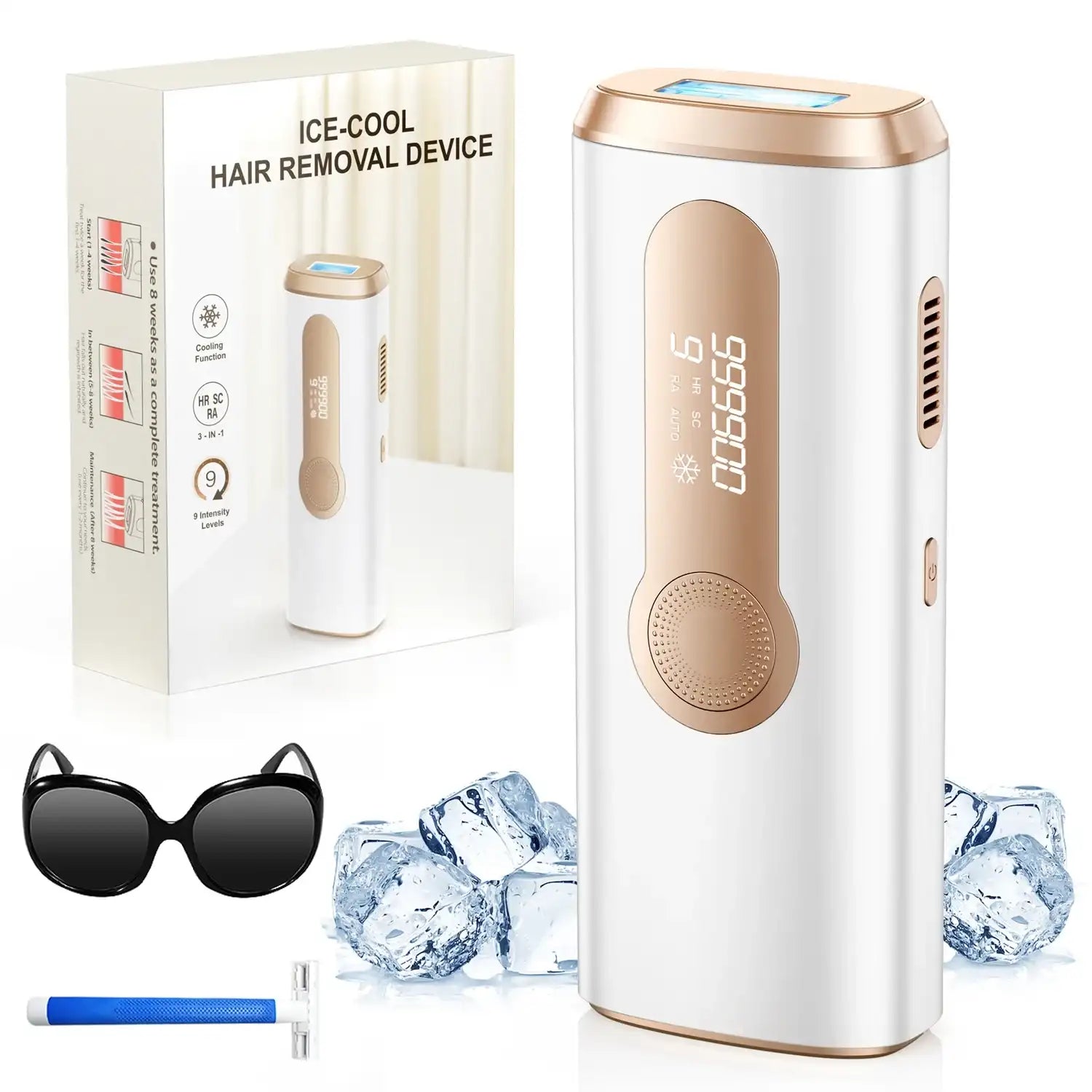 Laser Epilator – IPL Hair Removal Machine for Body, Bikini & Face (Men & Women)