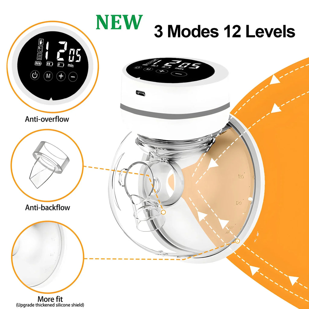 USB Wearable Breast Pump for Breast Milk Milking Electric Automatic Breast Pump