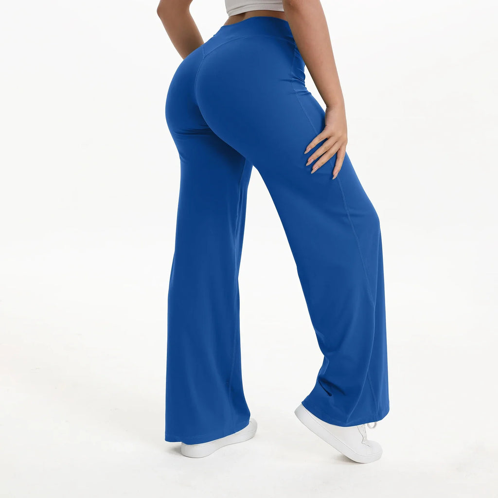 Women’s Softmotion Straight Leg Bottoms Yoga Pants – High Waisted Workout Trousers for Training, Running & Lounge