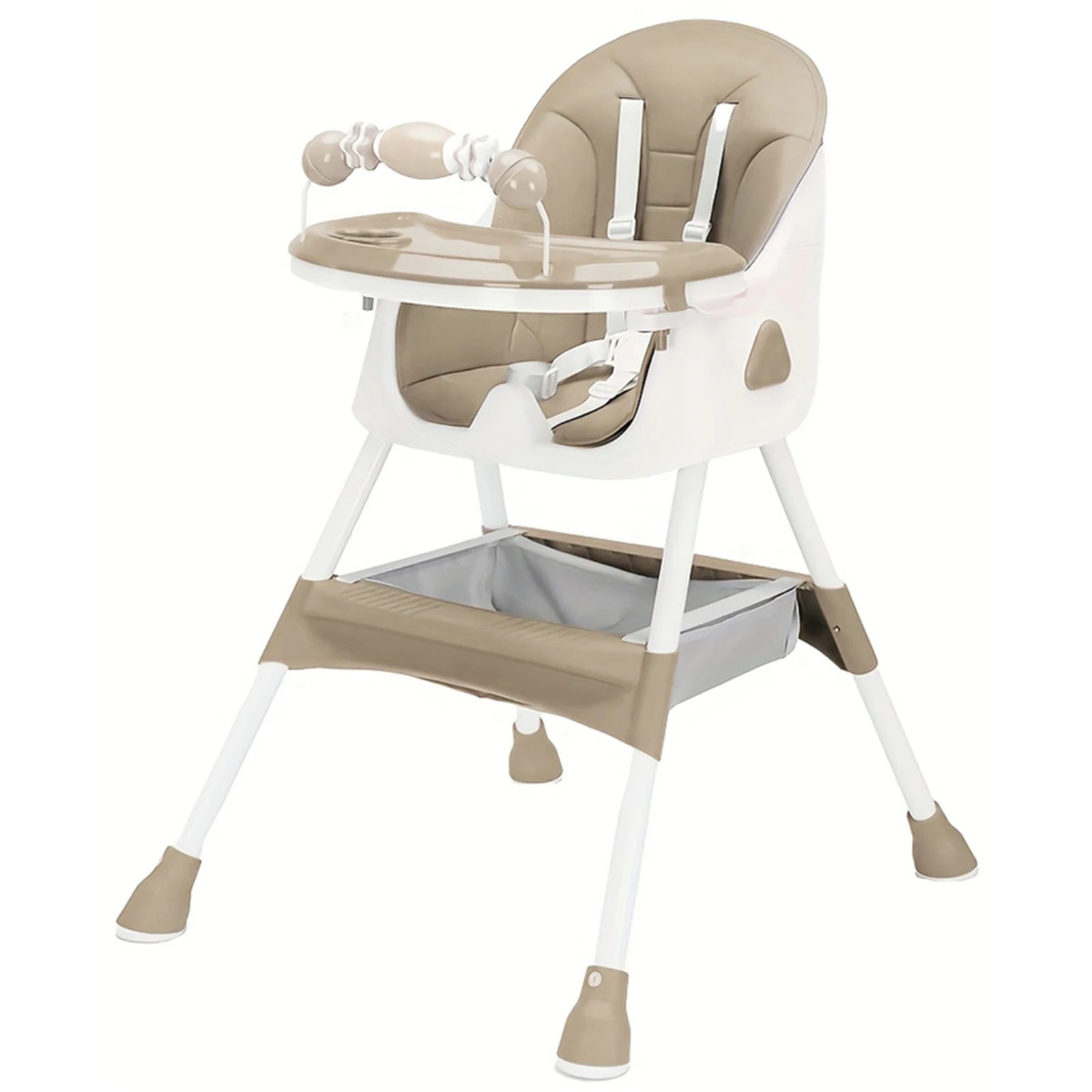 Convertible High Chair with Tray & Cup Holder
