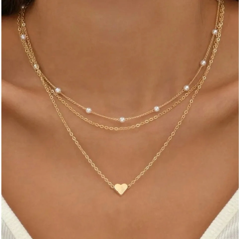 Heart Pendant Necklace (CZ)
