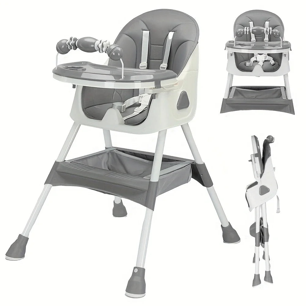 Convertible High Chair with Tray & Cup Holder