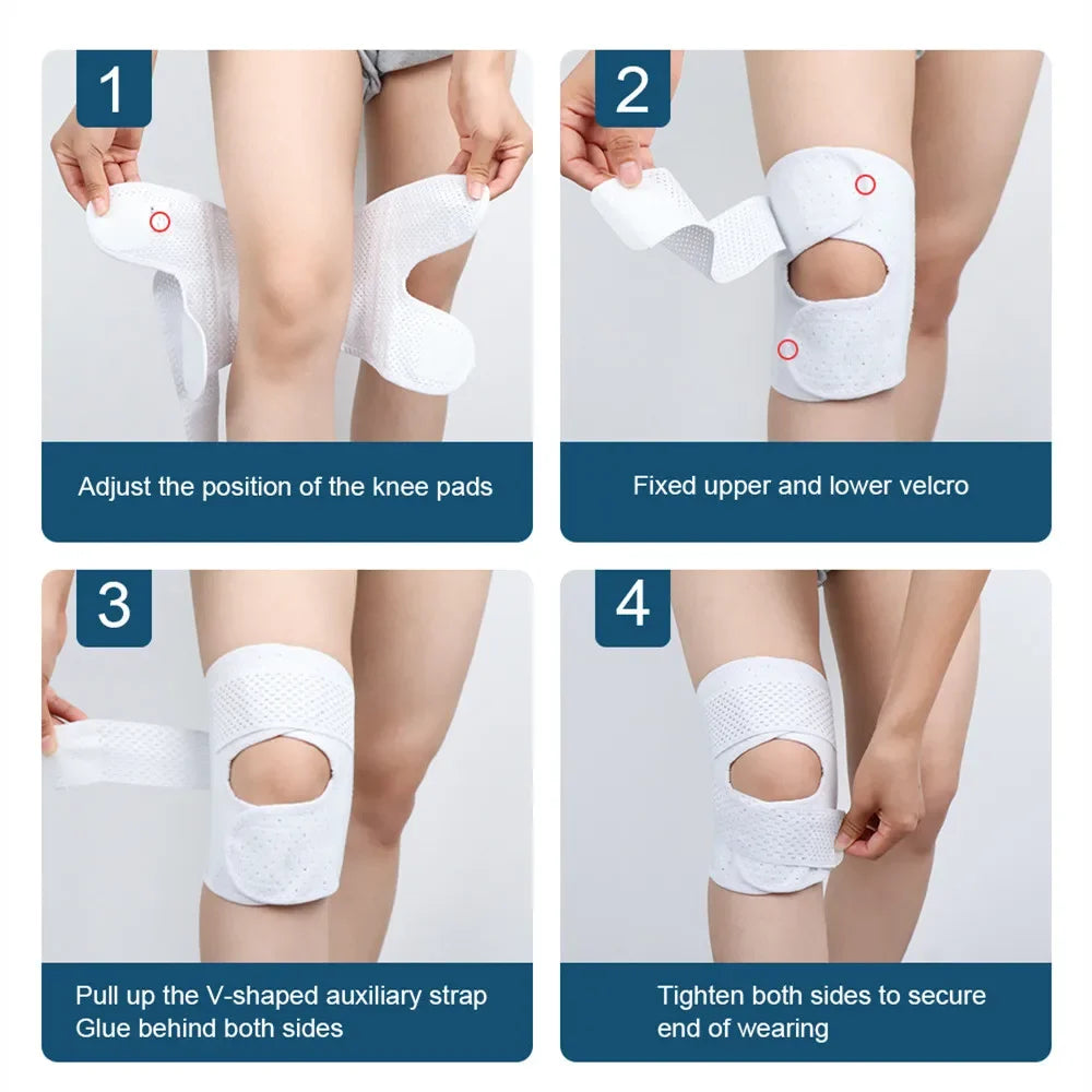 Pressurized Elastic Knee Braces (Pads) for Knee Pain, Arthritis, Joint Pain, Pain Relief