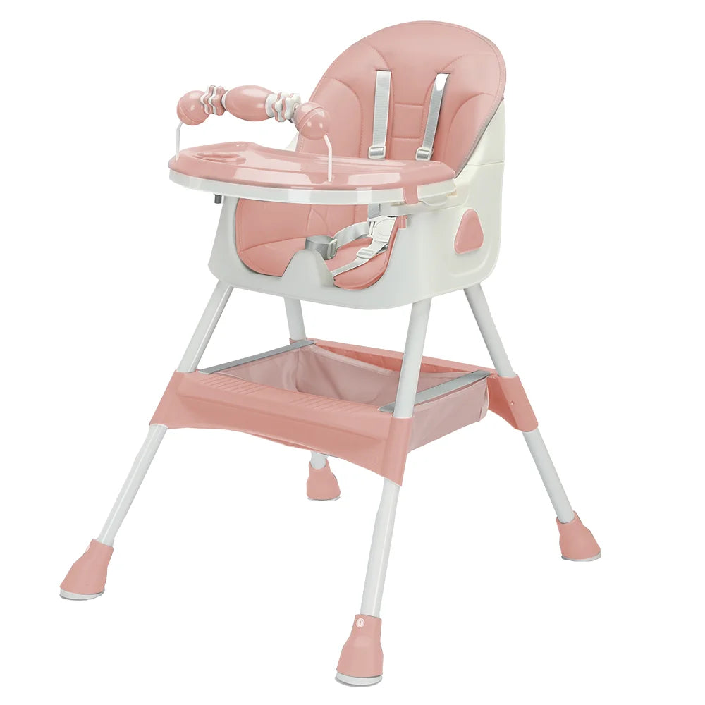 Convertible High Chair with Tray & Cup Holder