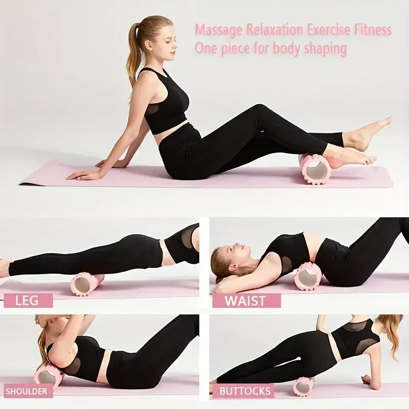 Foam Massage Roller Hollow Yoga Column for Physiotherapy and Rehab