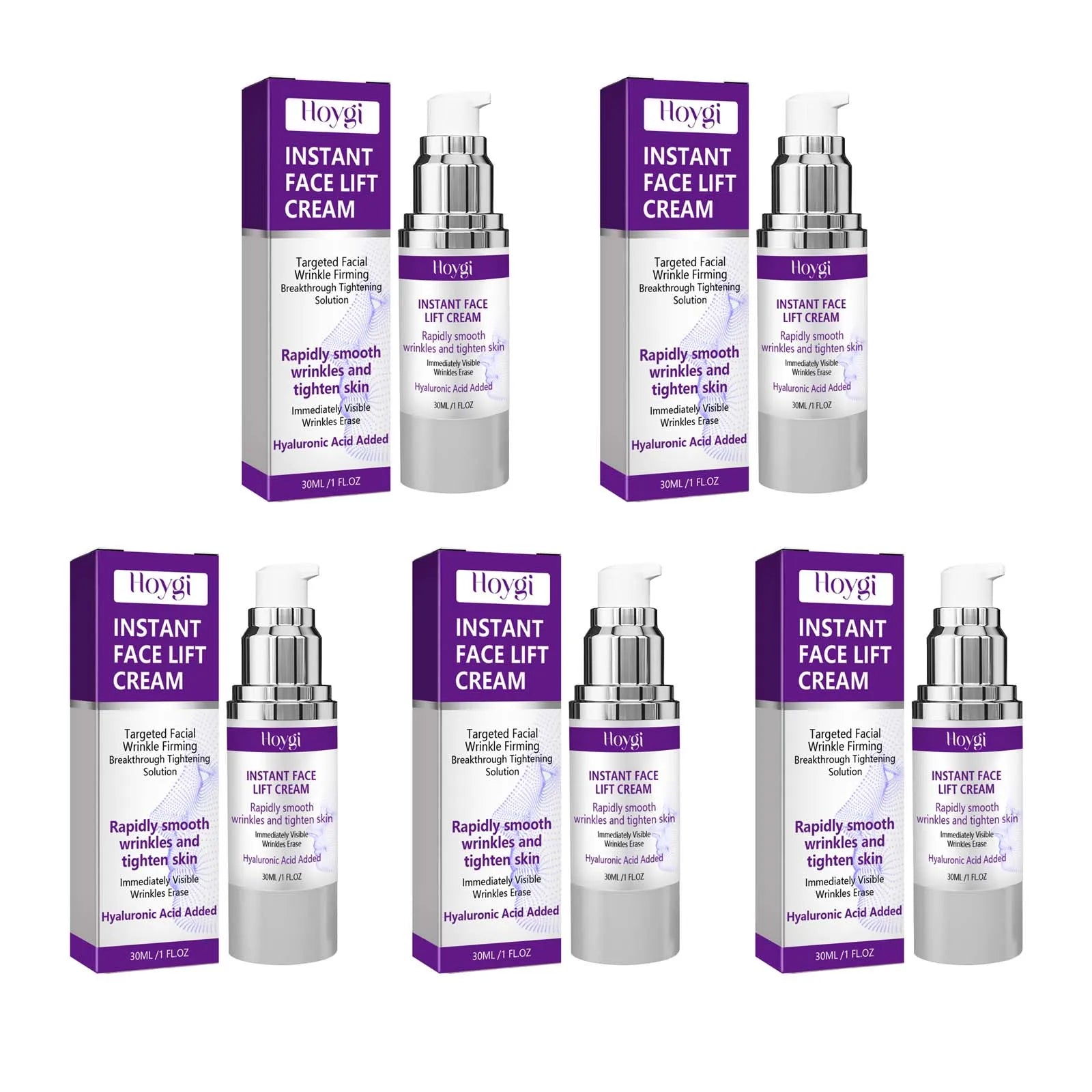 2 Minutes Facial Lifting Day and Night Cream Contains Retinol, Hyaluronic Acid and Collagen - Moisturizing Lotion Suitable for All Light Skin Tone, No Fragrance, Absorption of 2 Minutes