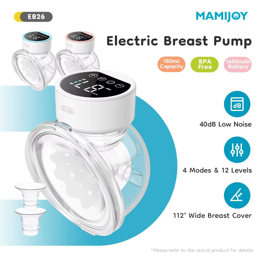 Wearable Electric Breast Pump – Hands-Free Comfort for Modern Moms 4 Modes 12 Levels Portable Hands Free Breast Pump Silent Comfort