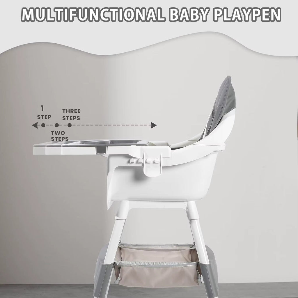 Convertible High Chair with Tray & Cup Holder