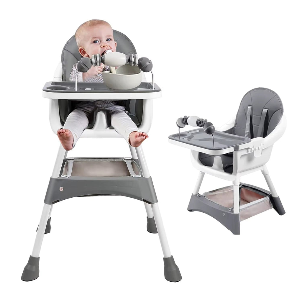 Convertible High Chair with Tray & Cup Holder